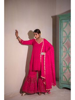 The Home Affair - Pink Ehsaas Chinon Sharara