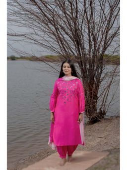 The Home Affair - Fascia Rozaana Pink Pure Cotton Kurta Sets