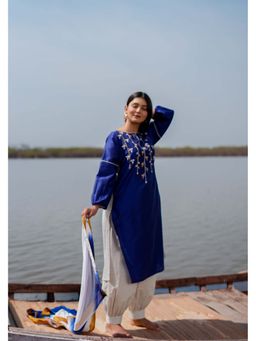 The Home Affair - Persian Blue Rozaana Pure Cotton Kurta Sets
