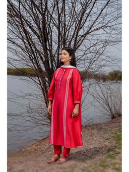 The Home Affair - Red Rozaana Pure Cotton Kurta Sets