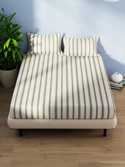 BIANCA - Cotton Double Bedsheet With 2 Pillow Covers Multi-Color