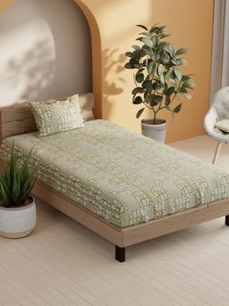 BIANCA - Cotton Single Bedsheet With 1 Pillow Cover Multi-Color