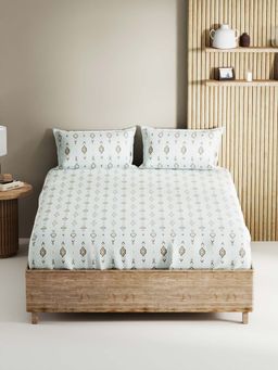 BIANCA - King Size Double Bedsheet With 2 Pillow Covers Multi-Color