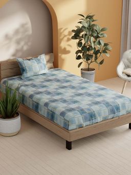 BIANCA - Cotton Single Bedsheet With 1 Pillow Cover Multi-Color