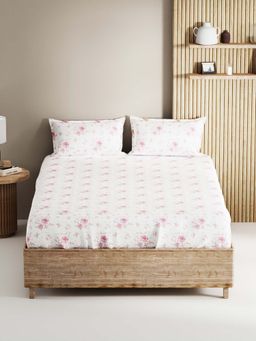 BIANCA - King Size Double Bedsheet With 2 Pillow Covers Multi-Color