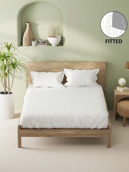 BIANCA - Cotton King Fitted Bedsheet With 2 Pillow Covers Multi-Color