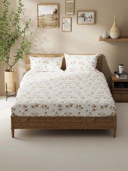 BIANCA - Polycotton Double Bedsheet With 2 Pillow Covers Multi-Color