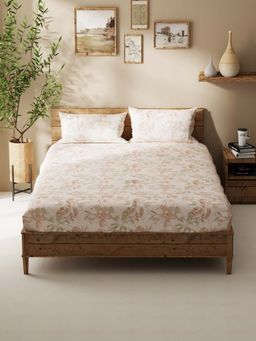 BIANCA - Polycotton Double Bedsheet With 2 Pillow Covers Multi-Color