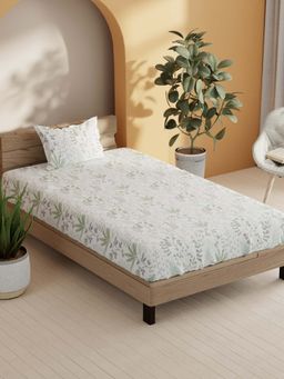 BIANCA - Cotton Single Bedsheet With 1 Pillow Cover Multi-Color