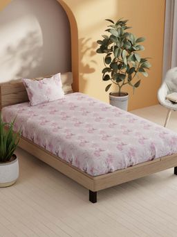 BIANCA - Cotton Single Bedsheet With 1 Pillow Cover Multi-Color