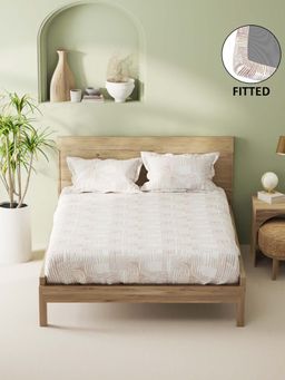 BIANCA - Cotton King Fitted Bedsheet With 2 Pillow Covers Multi-Color