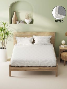 BIANCA - Cotton King Fitted Bedsheet With 2 Pillow Covers Multi-Color