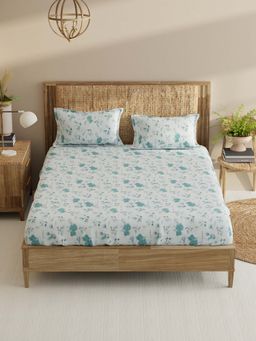 BIANCA - Cotton King Bedsheet With 2 Pillow Covers Green