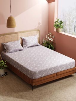 BIANCA - Micro Double Bedsheet With 2 Pillow Covers Grey