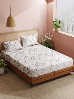 BIANCA - Micro Double Bedsheet With 2 Pillow Covers Multi-Color