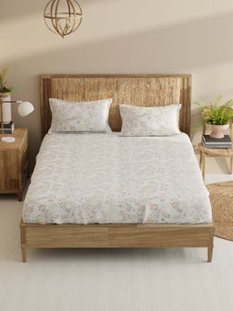 BIANCA - Cotton King Bedsheet With 2 Pillow Covers Multi-Color