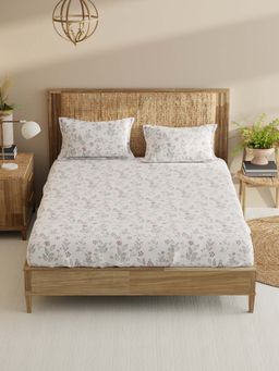 BIANCA - Cotton King Bedsheet With 2 Pillow Covers Multi-Color