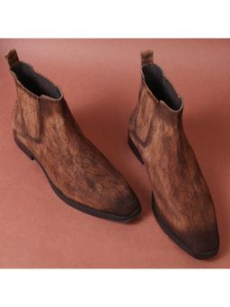 Mille Dollari - Iceman Suede Brown Chelsea Boots
