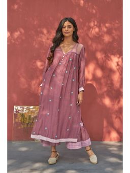 Naaz By Noor - Happy Hearts Mauve Kurta with Sharara (Set of 2)
