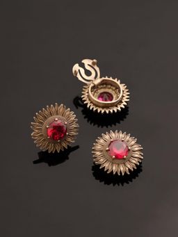 Cosa Nostraa - The Bloomed Sunflower Button Cover Accessories Gift Set for Men (Pack of 3)