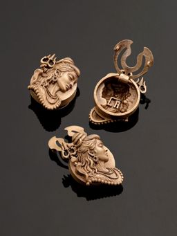 Cosa Nostraa - Eternal Shiva Grace Button Cover Accessories Gift Set for Men (Pack of 3)