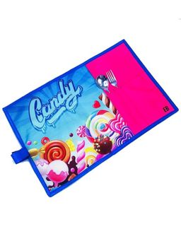 Echo Boomers - Multi-Color Candy Printed Stain-Resistant Placemats Waterproof Tablemats for Kids