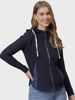 Campus Sutra - Blue Solid Jacket