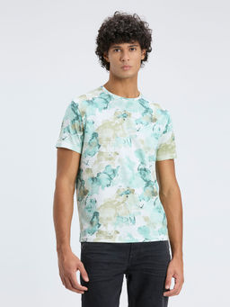Pepe Jeans - White Abstract Print T-Shirt