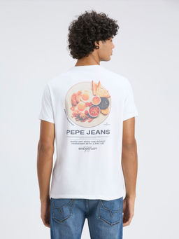 Pepe Jeans - White Back Graphic Print T-Shirt