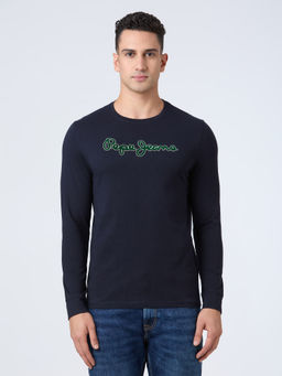 Pepe Jeans - Navy Blue Solid T-Shirt