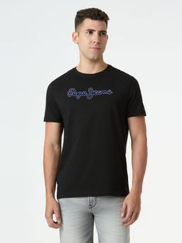 Pepe Jeans - Black Solid T-Shirt