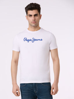 Pepe Jeans - White Solid T-Shirt