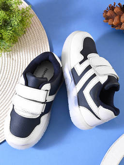 Honers27 - White Hook and Loop Casual Sneakers