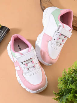 Honers27 - Pink Velcro Sneakers