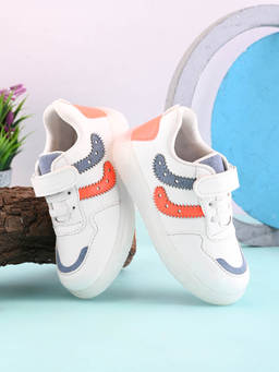 Honers27 - Accent Detail White Casual Sneakers