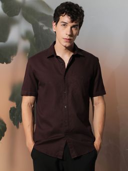 Rare Rabbit - Affle Maroon Shirt