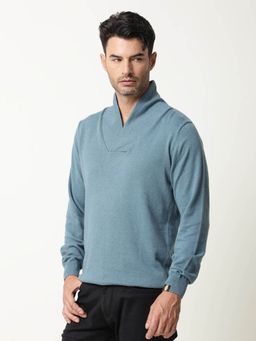 Rare Rabbit - Denvy Blue Sweatshirt