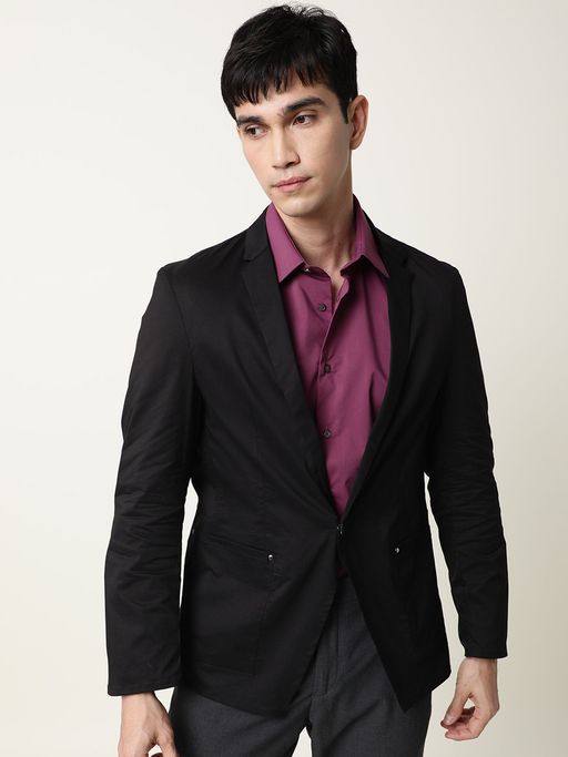 Rare Rabbit Glaze Black Blazer