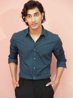 Rare Rabbit - Hecker Petrol Shirt