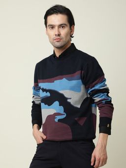 Rare Rabbit - Hill Navy Sweatshirt