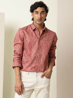 Rare Rabbit - Moire Red Shirt