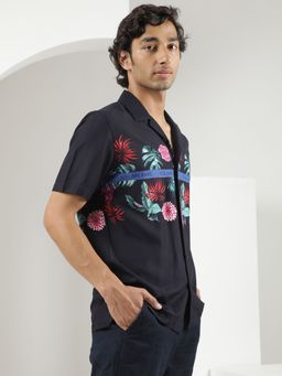 Rare Rabbit - Tropic Navy Shirt