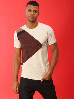 CAHOOT - Men Colorblock Stylish Casual T-shirts