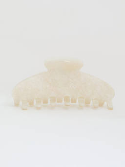 Pomelo - Marble Hair Claw Clip - White