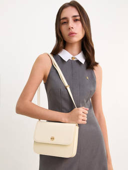 Pomelo - Cross Body Camera Bag - White