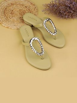 LAZERA SHOES - Elegant Indo-Western Green Sandals