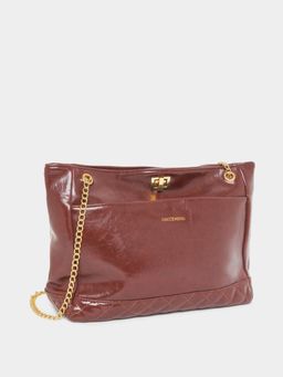 Styli - Women Maroon Quilted Shoulder Bag