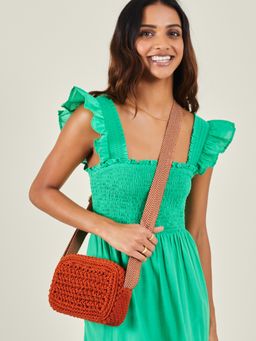 Accessorize London - Women's Macrame Camera Bag