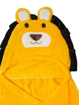 Baby Moo - Lion Soft Cozy Hooded Blanket Yellow