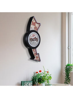 HomeTown - Route 66 Metal Led Wall Decor In Multi-Color